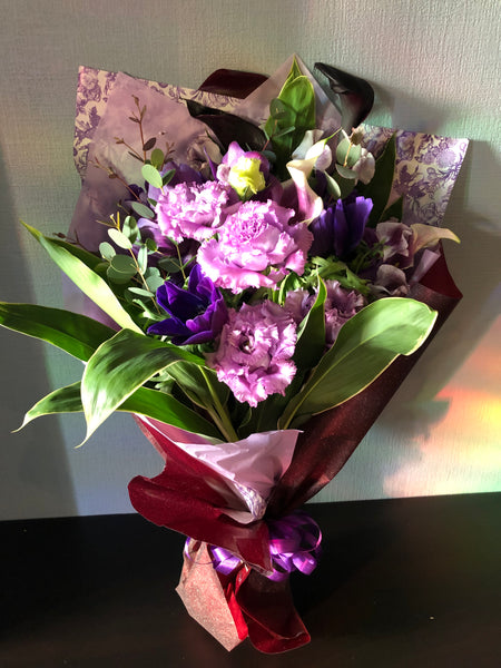 【flor púrpura】紫色のギフトブーケ~bonito~