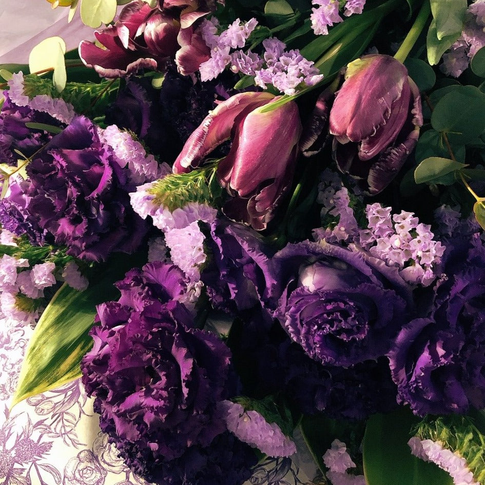 【flor púrpura】紫色のギフトブーケ~hermosa~